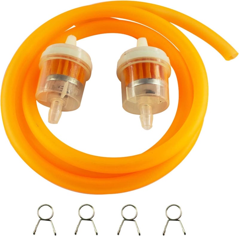 PRO BAT 5mm x 1m Gas Fuel Line Tube for Chinese GY6 50cc 150cc 139QMB 157QMJ Tao Tao Scooter ATV Motorcycle Parts, Orange - Image 1